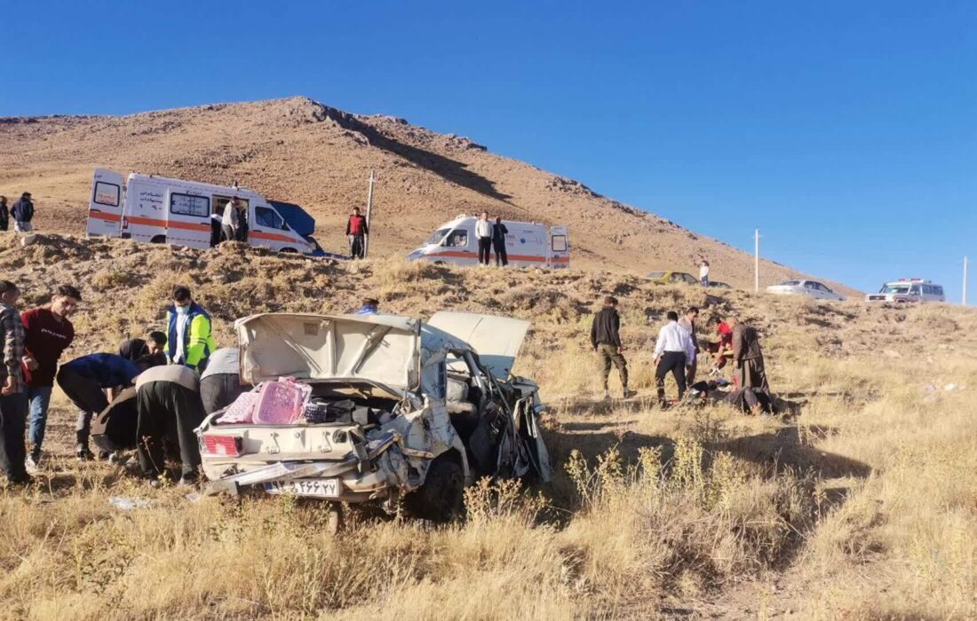 مصدوم شدن شش تن در سانحه رانندگی در محور پیرانشهر- نقده