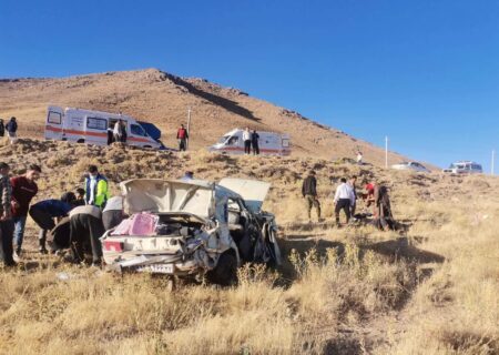 مصدوم شدن شش تن در سانحه رانندگی در محور پیرانشهر- نقده