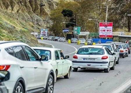 جاده چالوس یک طرفه شد؛ ترافیک نیمه‌سنگین در هراز