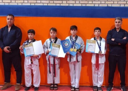 درخشش خیره‌کننده تکواندوکاران نونهال اردبیل در رقابت‌های منطقه‌ای کشور