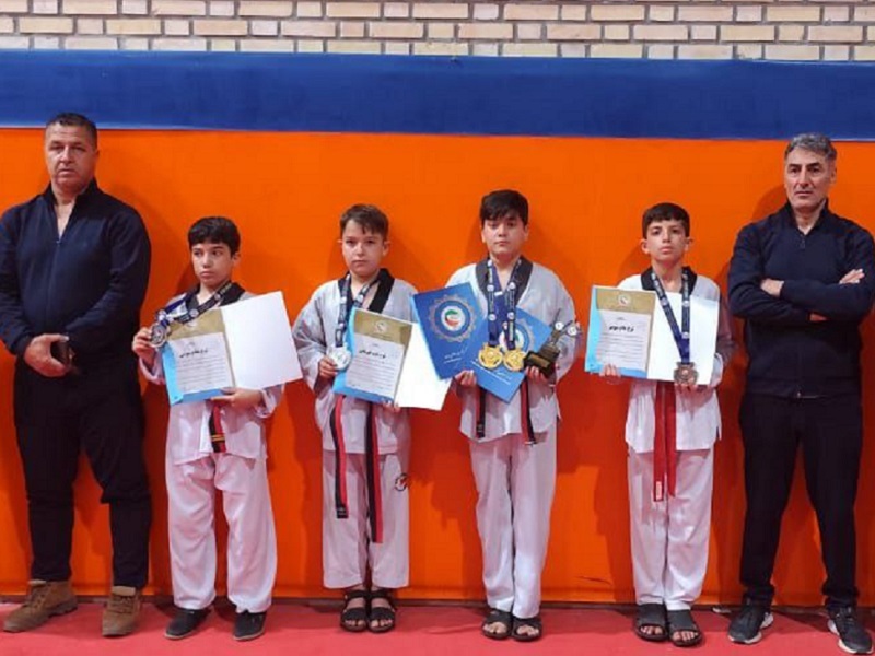 درخشش خیره‌کننده تکواندوکاران نونهال اردبیل در رقابت‌های منطقه‌ای کشور