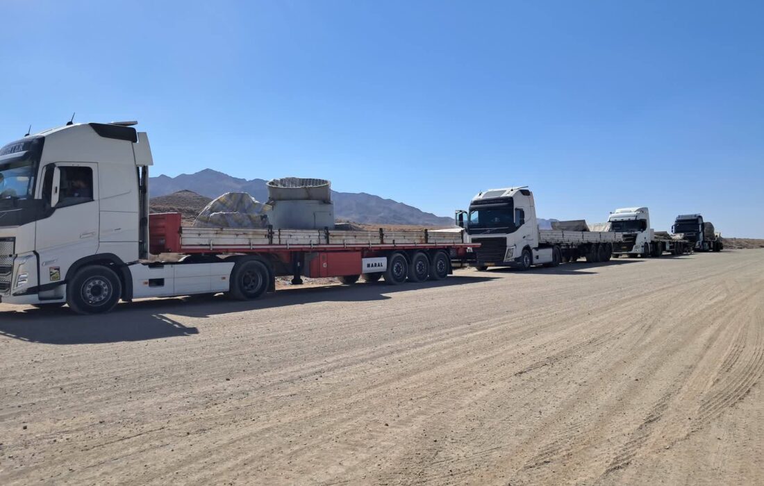 نخستین محموله تجهیزات کارخانه فرآوری طلای خونیک وارد شد