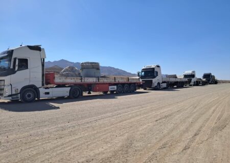 نخستین محموله تجهیزات کارخانه فرآوری طلای خونیک وارد شد