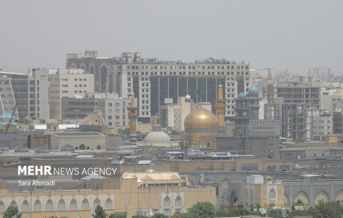 کیفیت هوای مشهد در وضعیت خطرناک