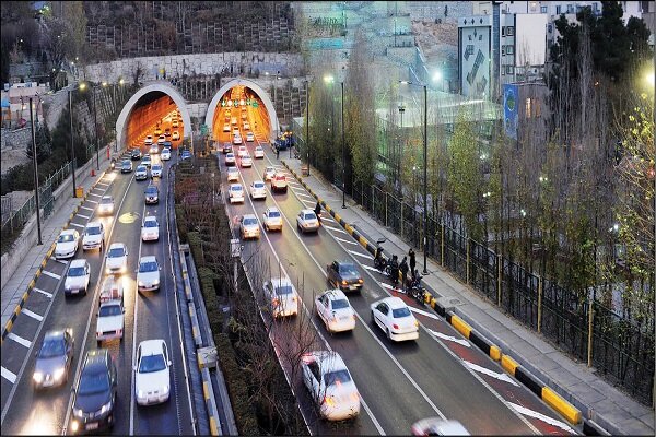 مسدود شدن باند جنوبی تونل رسالت از امشب