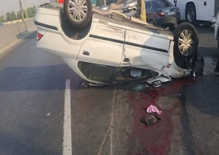 تصادف زنجیره‌ای در محور دهلران – اندیمشک ۸ مصدوم بر جای گذاشت