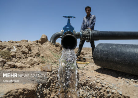 پروژه آبرسانی روستای چشمه دراز دهگلان به بهره‌برداری رسید