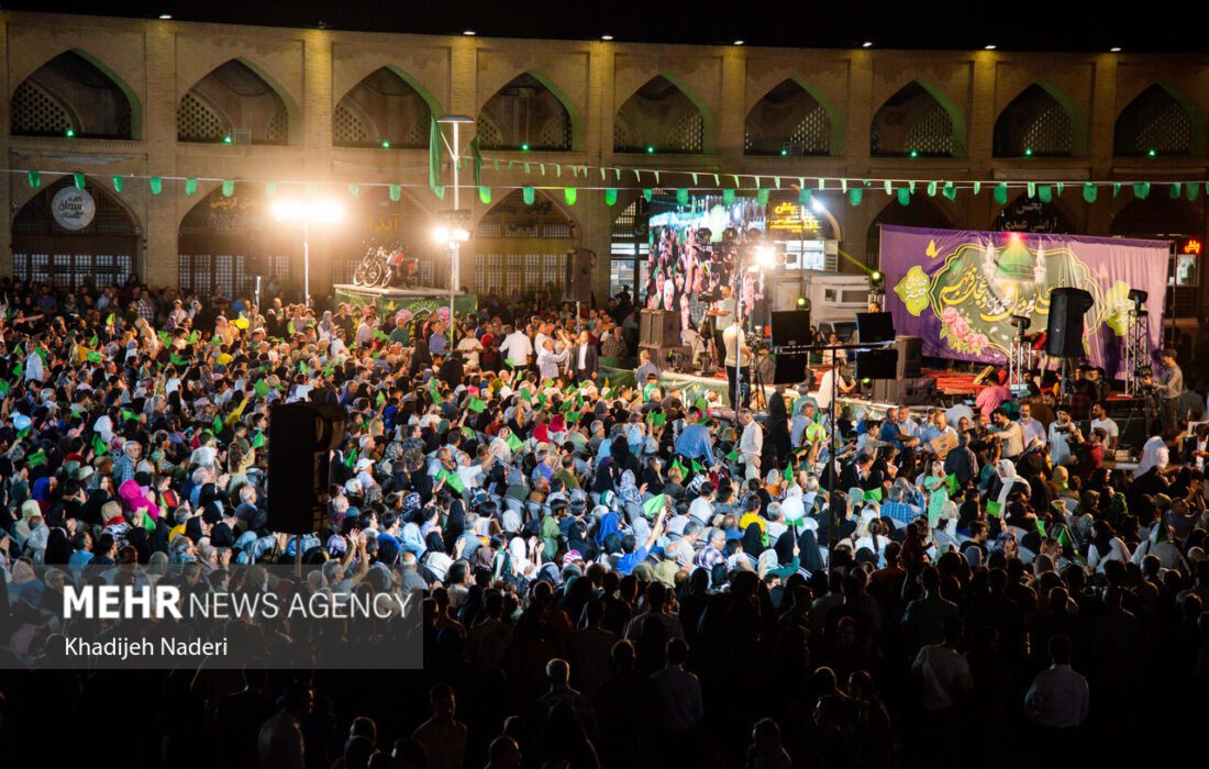 حماسه مردم اصفهان در جشن امت احمد (ص)