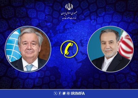 گفتگوی تلفنی دبیر کل سازمان ملل با وزیر امور خارجه