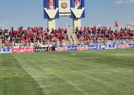 حضور بانوان در ورزشگاه سردار سلیمانی بنیان دیزل تبریز