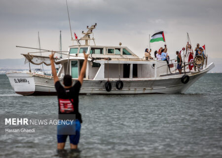 کاروان دریایی بین‌المللی با عزمی راسخ برای شکستن محاصره غزه به راه افتاد