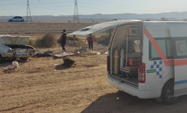 واژگونی خودرو در محور دیلم – گناوه ۴ مصدوم بر جای گذاشت