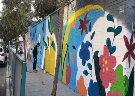اجرای طرح دیوارنگاره مدارس در آستانه بازگشایی مدرسه‌ها