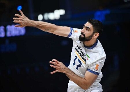 والیبالیست اهل خراسان شمالی امتیازآورترین بازیکن مقابل فیلیپین