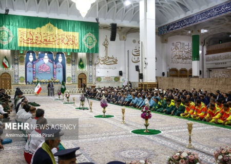 مراسم خطبه‌خوانی سالانه در حرم حضرت عبدالعظیم(ع) برگزار شد