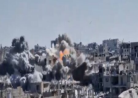 ویرانی منازل شهر غزه به دست اشغالگران+فیلم