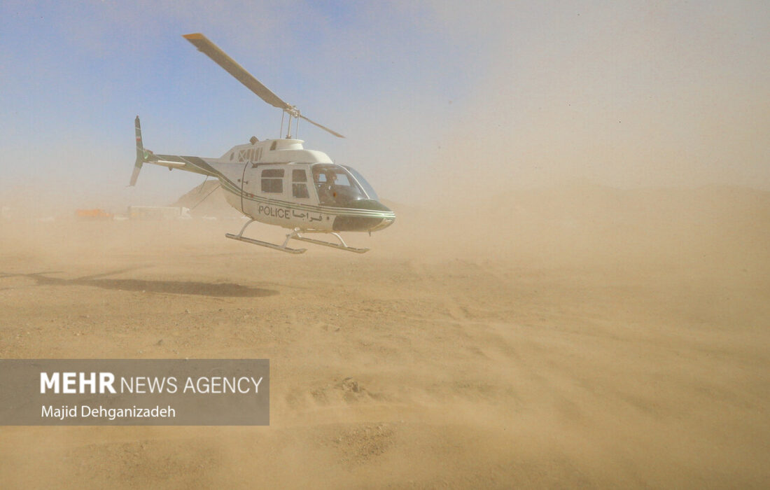 پرواز بالگرد اورژانس یزد برای نجات جان بیمار