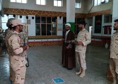 متبرک شدن یگان‌های مرزی کردستان به پرچم حرم امام حسین (ع)