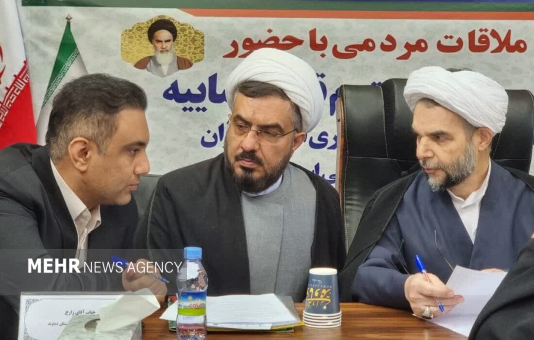 دیدار معاون اول قوه قضاییه با مردم دماوند