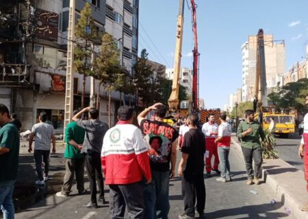 اعلام آخرین وضعیت حادثه آتش سوزی ساختمان سیمان سبزوار