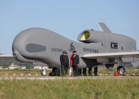 نظارت مستقیم رهبر کره شمالی بر آزمایش‌ تسلیحات بدون سرنشین