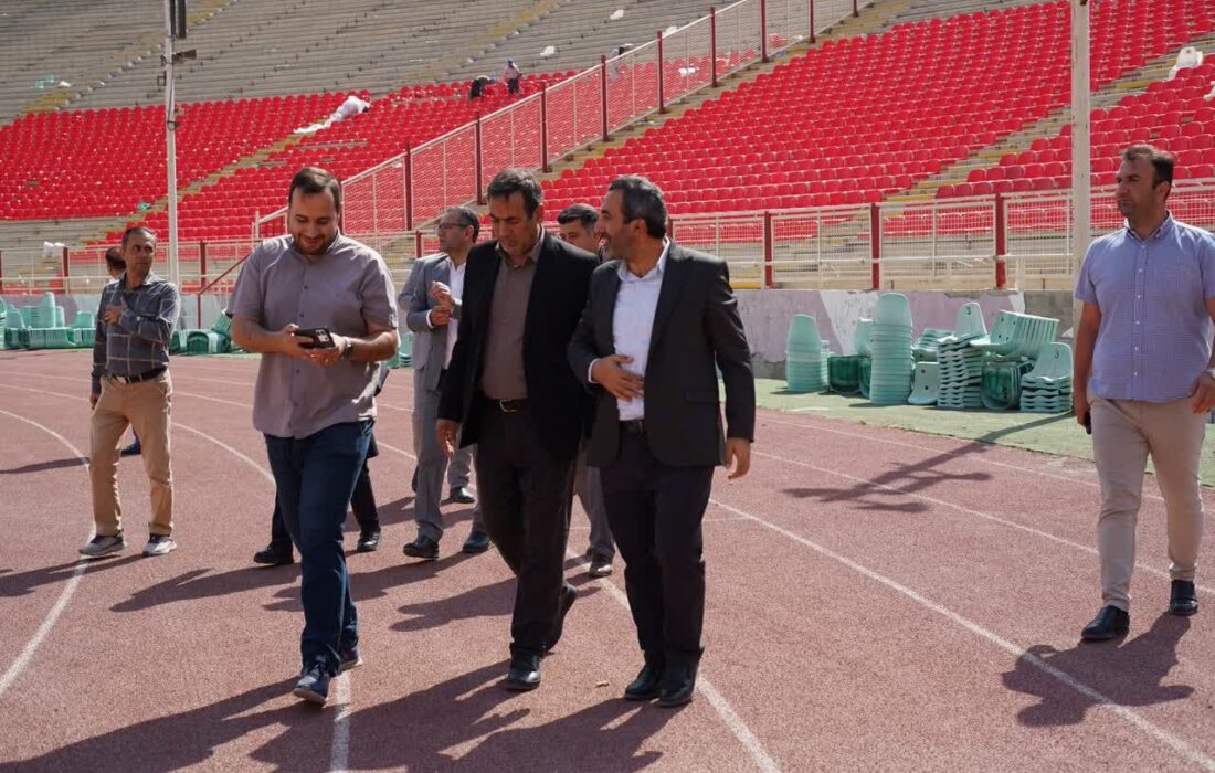 بازدید نمایندگان سازمان برنامه و بودجه کشوراز ورزشگاه یادگارامام تبریز