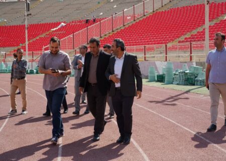 بازدید نمایندگان سازمان برنامه و بودجه کشوراز ورزشگاه یادگارامام تبریز