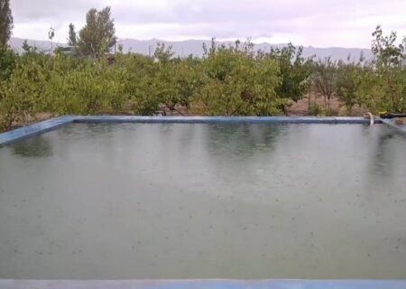 بارش باران در آخرین روزهای تابستان در هادیشهر