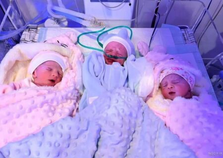 مادر کاشانی در دومین بارداری ۳ قلو به دنیا آورد