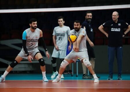 تمرین توپی تیم ملی والیبال با بازگشت مرتضی شریفی