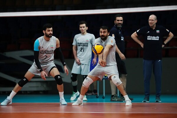 تمرین توپی تیم ملی والیبال با بازگشت مرتضی شریفی