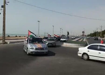 کاروان «یاران صمود»  در گناوه حضور یافت