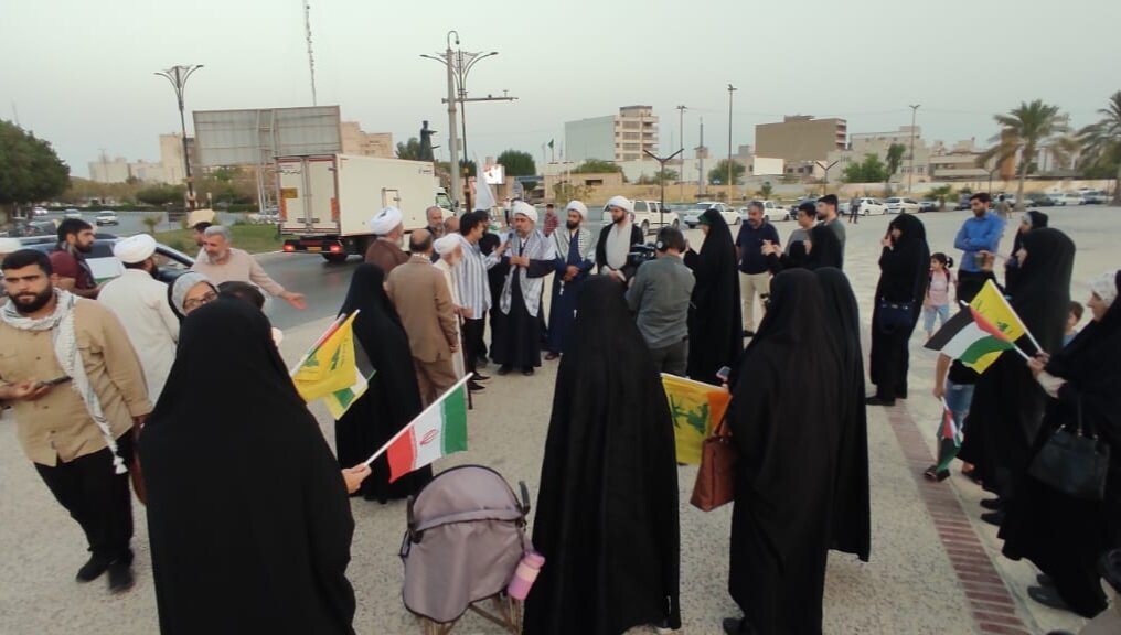 کاروان «یاران صمود به سوی آزادی و مقاومت» در شهر بوشهر
