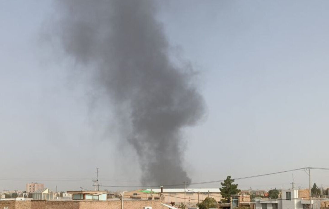 تصاویری از آتش سوزی شهرستان گناباد