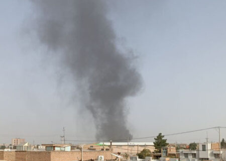 تصاویری از آتش سوزی شهرستان گناباد