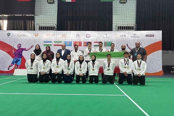 درخشش بدمینتون ایران در رقابت‌های آسیای میانه با کسب ۲۳ مدال