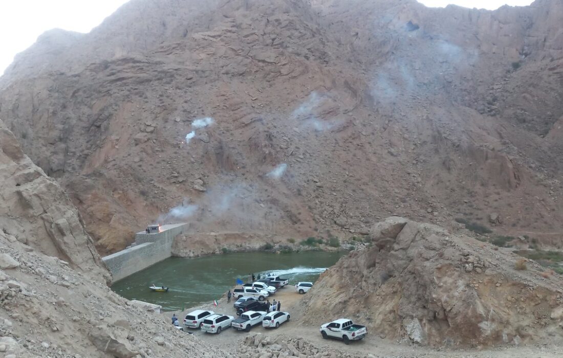 آیین افتتاح سد سیرمند در شهرستان حاجی آباد