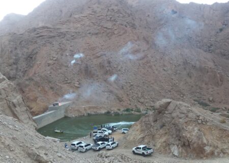 آیین افتتاح سد سیرمند در شهرستان‌ حاجی آباد