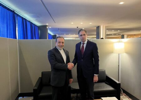 دیدار وزیر امور خارجه جمهوری اسلامی ایران با وزیر امور خارجه ایرلند