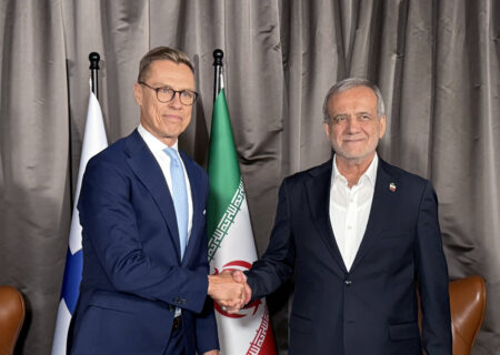 روسای جمهور ایران و فنلاند با یکدیگر دیدار کردند