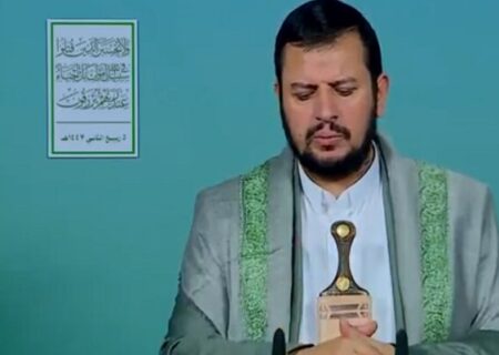 سخنرانی رهبر انصارالله یمن به مناسبت سالگرد شهادت سید حسن نصرالله