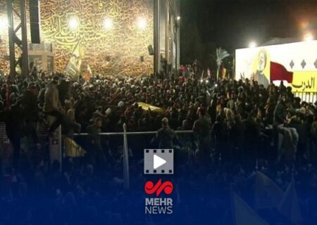 حضور پرشور مردم در مرقد مطهر سید حسن نصرالله