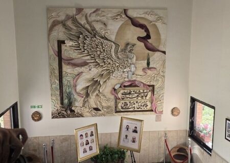 دیوارنگاره شهدای شریف با حضور مسئولان رونمایی شد