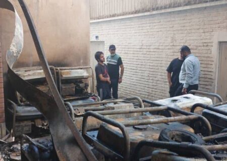 آتش‌سوزی در خیابان سعدی خوشبختانه تلفات جانی نداشت