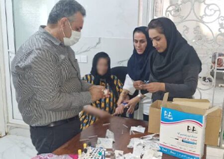 ارائه خدمات آزمایشگاهی رایگان به مددجویان سرای مهر مادر گناوه