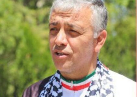 رکاب‌زنی حماسی دوچرخه‌سوار اردبیلی در حمایت از جبهه مقاومت