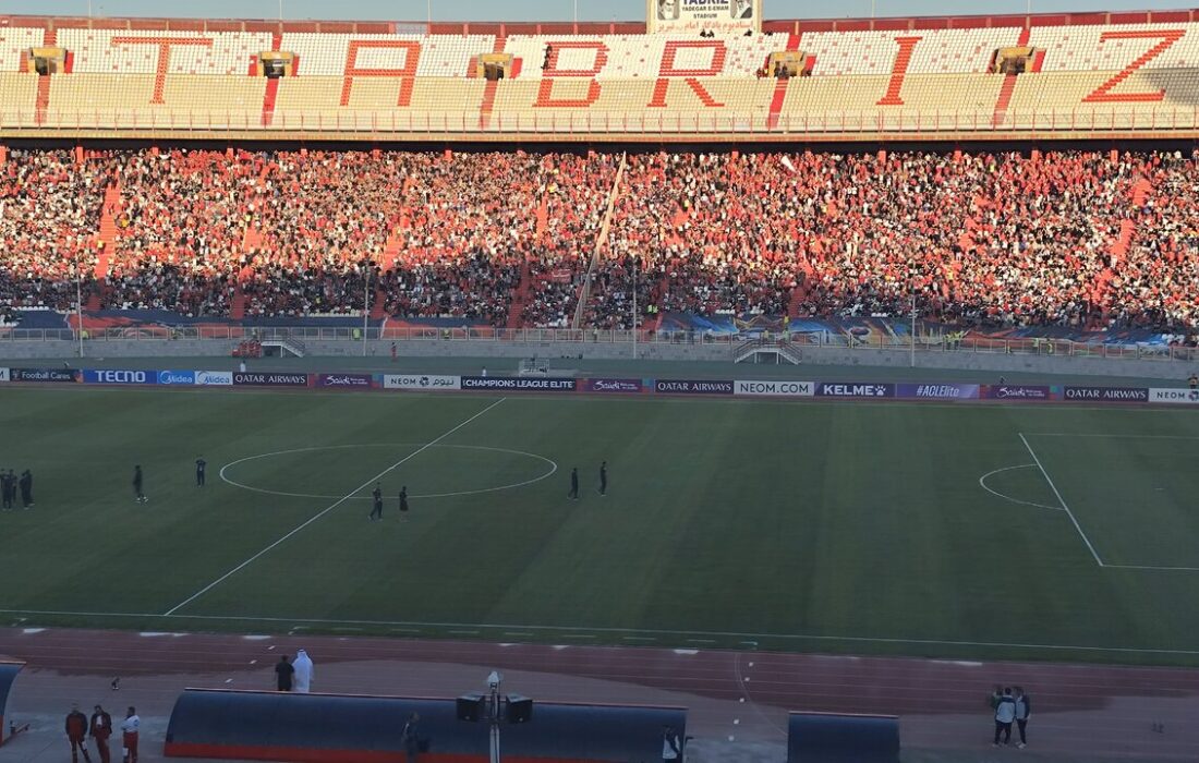 آخرین گزارش از وضعیت ورزشگاه یادگار امام (ره) تبریز، ۲ ساعت پیش از آغاز مسابقه