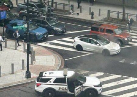 آتش‌سوزی خودروی متعلق به سرویس مخفی آمریکا در نزدیکی کاخ سفید