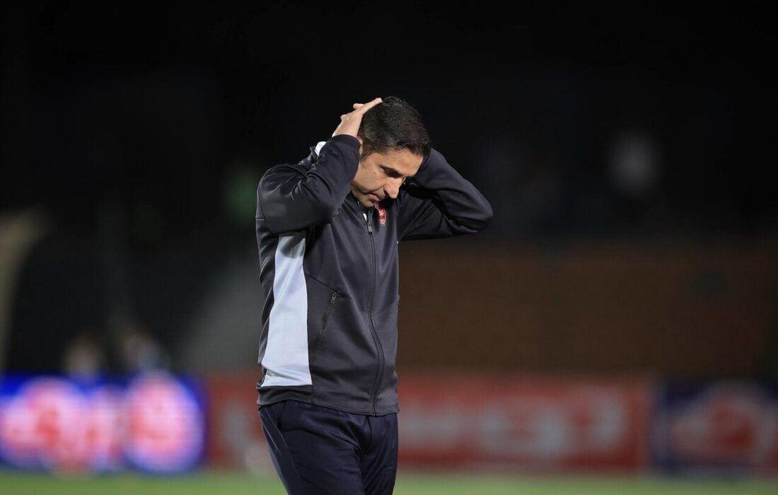 عکس لو رفته از حرکت عجیب وحید هاشمیان در تمرین!