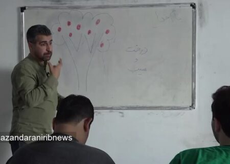 تلاش ستودنی معلم ناشنوای آملی در آموزش با زبان اشاره